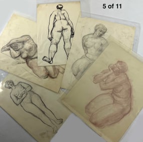 (11) ERNEST MORENON, N.A. (American/ French, 1904 - 2003) DRAWINGS