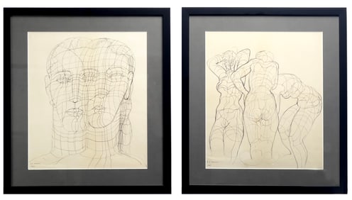 (2) ERNEST MORENON, N.A. (American/ French, 1904-2003) DRAWINGS