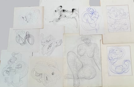 (10) ERNEST MORENON, N.A. (American/ French, 1904-2003) DRAWINGS