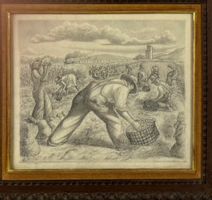 AMERICAN, c. 1930 PENCIL DRAWING