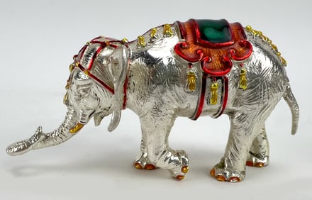 GENE MOORE FOR TIFFANY, STERLING BABY CIRCUS ELEPHANT