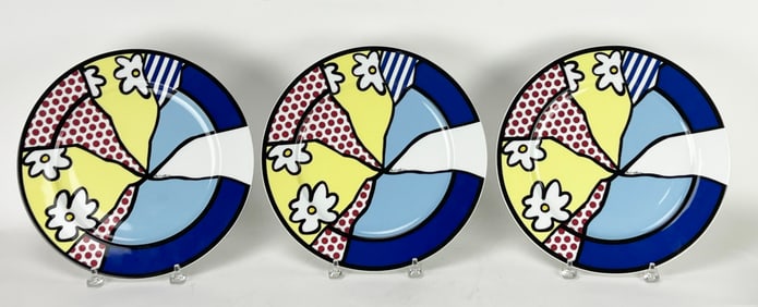 (3) ROY LICHTENSTEIN CERAMIC PLATES
