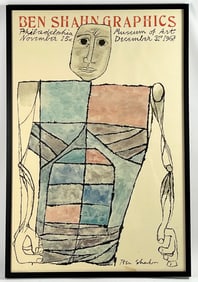 BEN SHAHN FRAMED POSTER