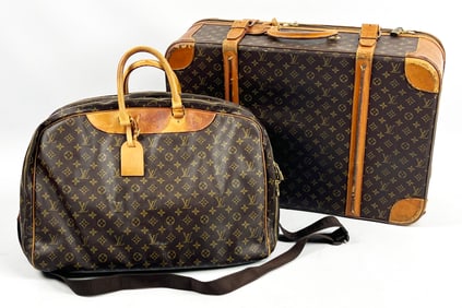 (on 2) LOUIS VUITTON VINTAGE TRAVEL BAGS
