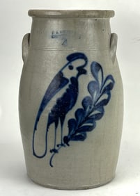 AMERICAN STONEWARE BUTTER CHURN CROCK, NORTON