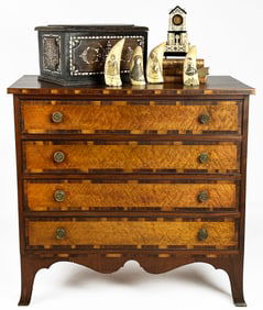 DIMINUTIVE BOSTON/SEYMOUR CHEST OF DRAWERS
