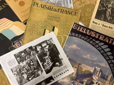 ERNEST MORENON EPHEMERA RELATING TO 1937 PARIS EXPOSITION