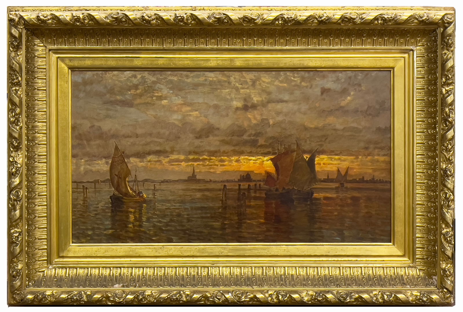 D. JEROME ELWELL (American, 1847-1912) VENICE OIL PAINTING