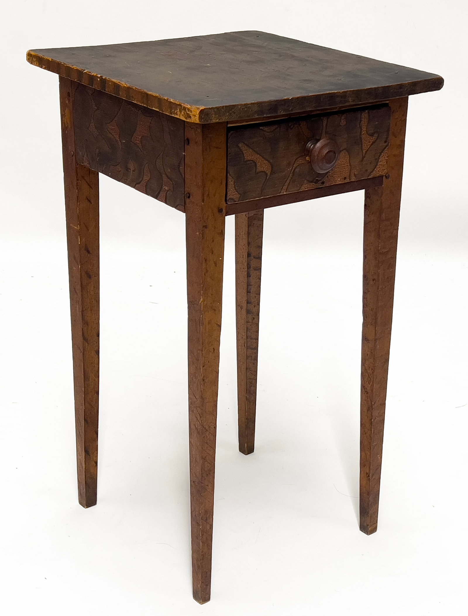 AMERICAN / NEW ENGLAND COUNTRY HEPPLEWHITE PAINT DECORATED STAND (1 of 3)