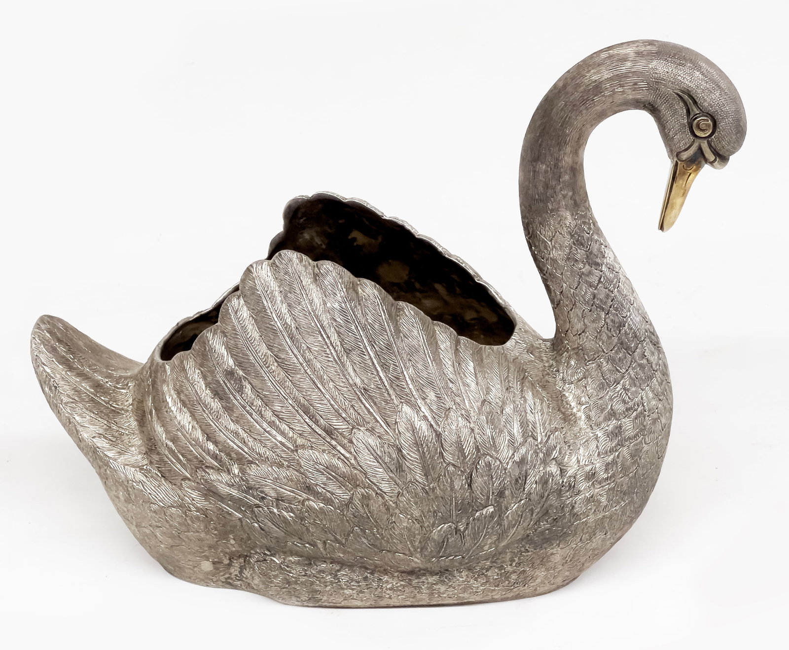 ENGLISH ELIZABETH II SILVER / STERLING SWAN, C.J.VANDER (1 of 2)