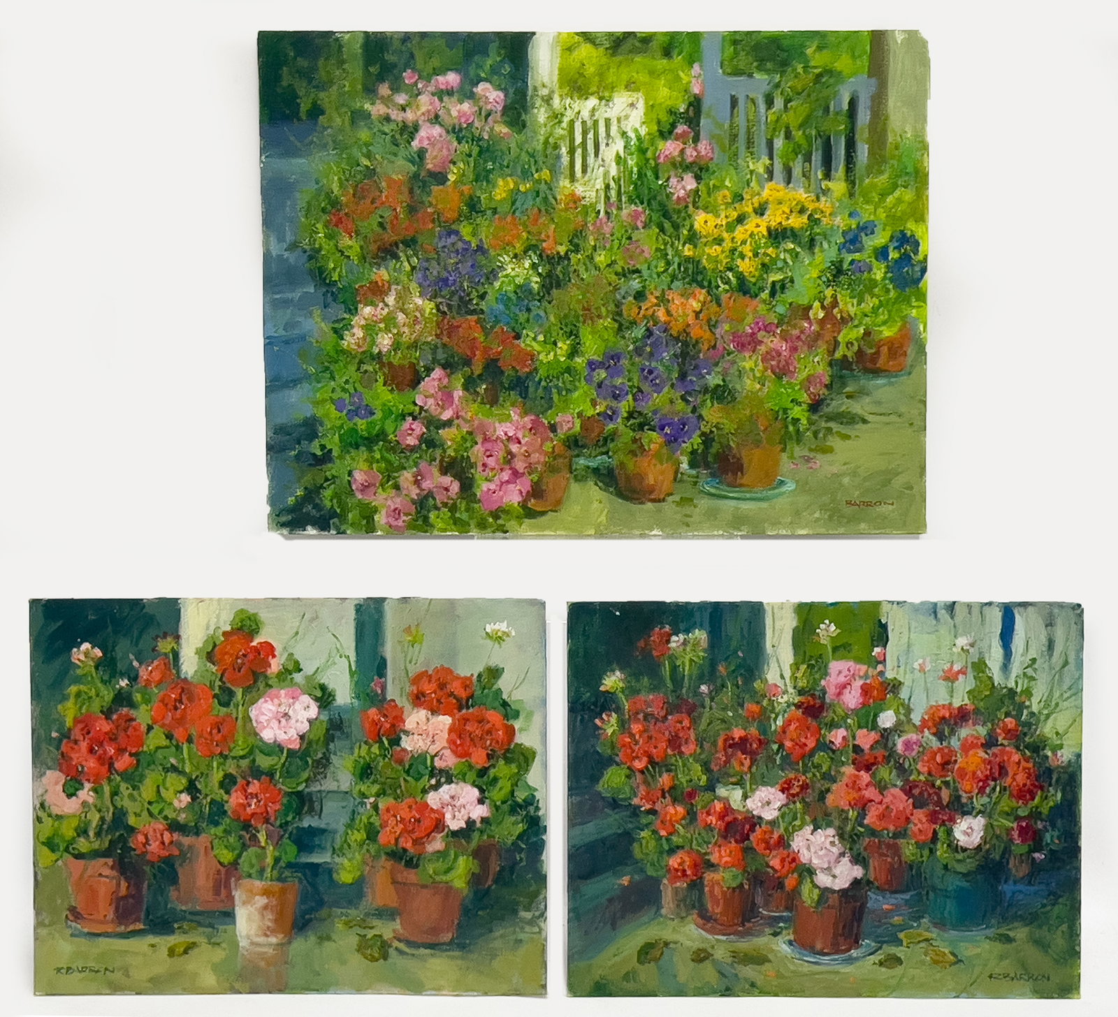 (on 3) ROGER BARRON (American/Boston/Rockport, 1938-2017) OIL PAINTING (1 of 1)