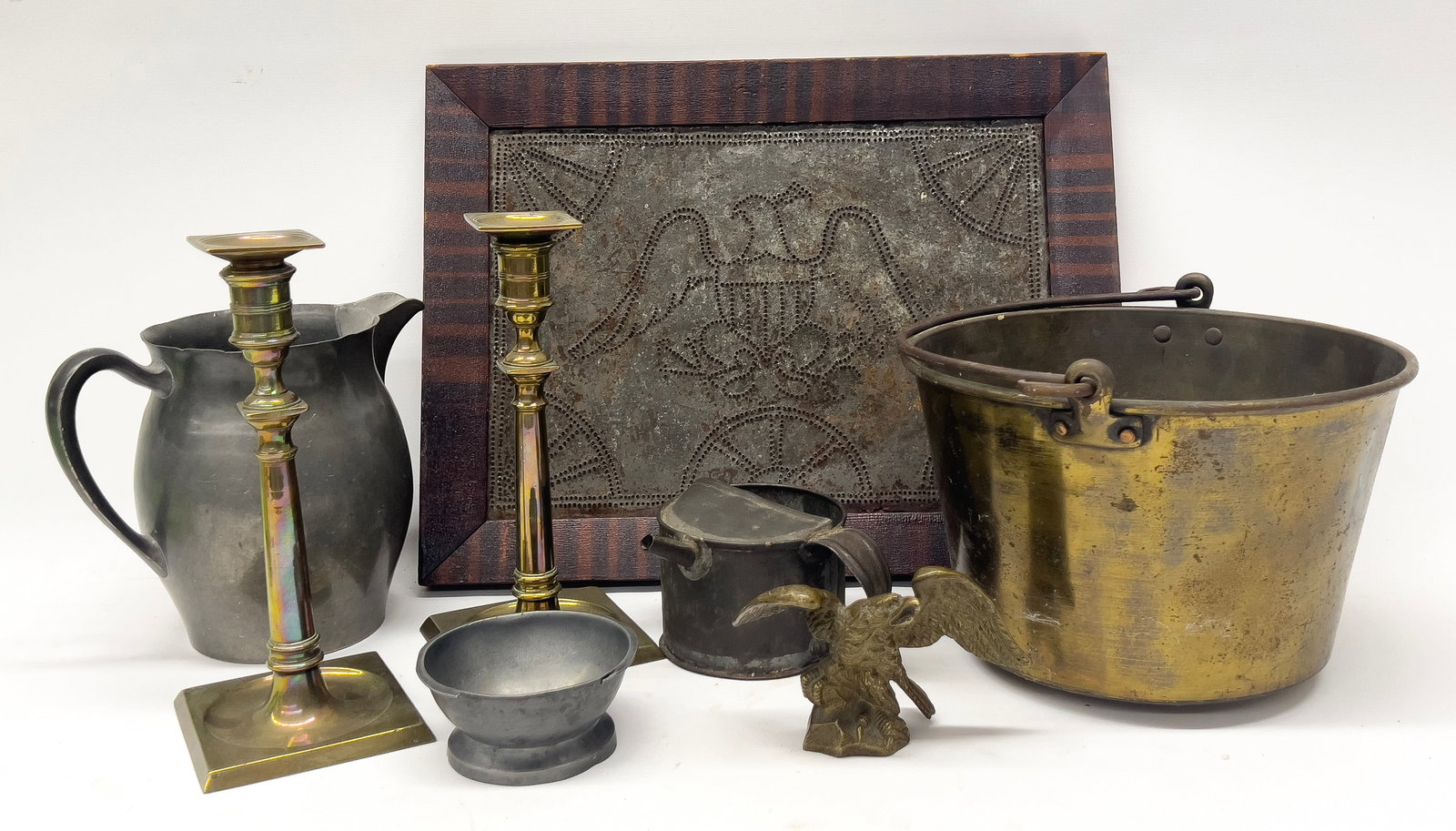 (on 7) GROUP OF EARLY BRASS AND METAL (1 of 1)