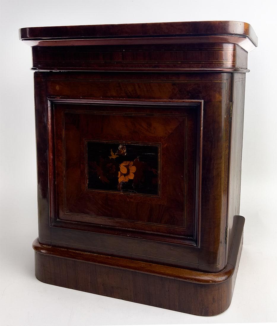 ENGLISH WILLIAM IV MAHOGANY TABLE-TOP COLLECTION CABINET (1 of 3)