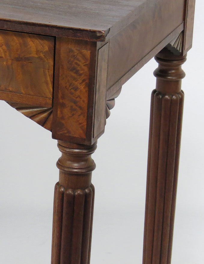 UNUSUAL BOSTON MAHOGANY WRITING TABLE - 2