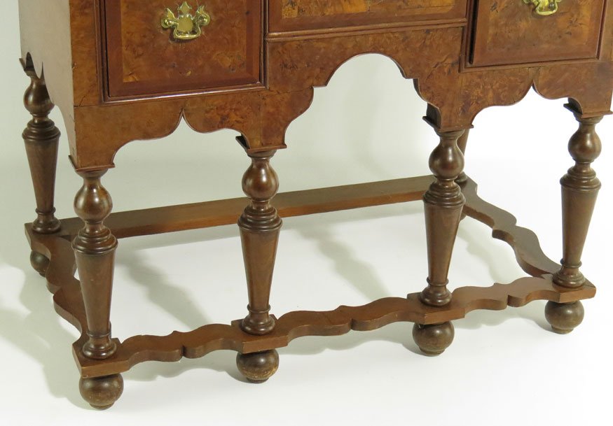 BOSTON WILLIAM AND MARY WALNUT VENEERED 2-PART HIGHBOY - 2