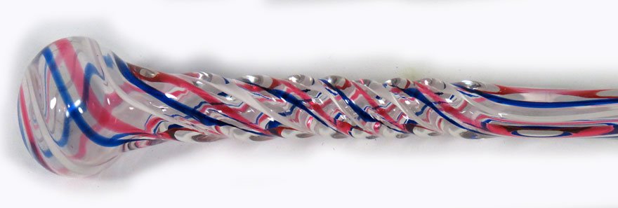 19TH C. SANDWICH GLASS CANE