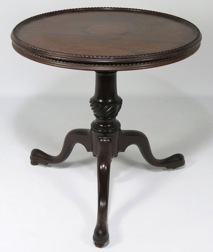 UNUSUAL ENGLISH GEORGE II MAHOGANY DUMB WAITER - 2