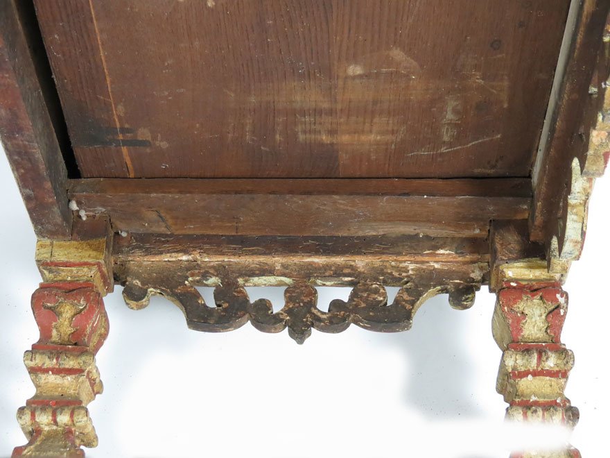 CONTINENTAL BAROQUE-STYLE PAINTED WRITING TABLE - 4