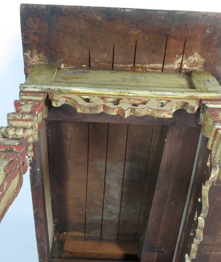 CONTINENTAL BAROQUE-STYLE PAINTED WRITING TABLE - 5