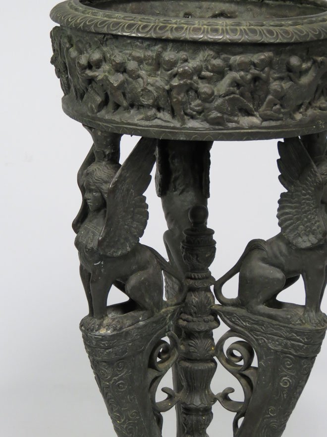 ITALIAN BRONZE POMPEII-FORM PLANTER - 2