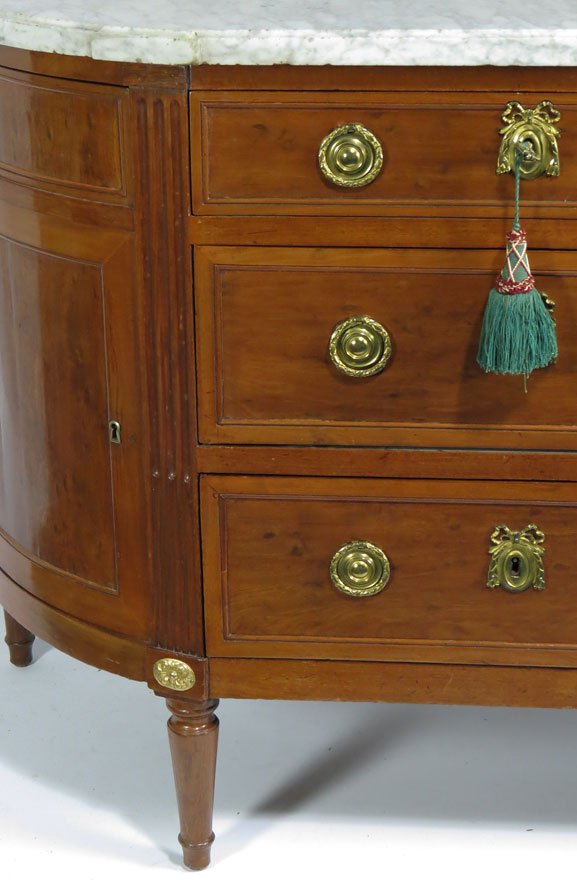FRENCH NEOCLASSICAL MAHOGANY AND FRUITWOOD SERVER - 2