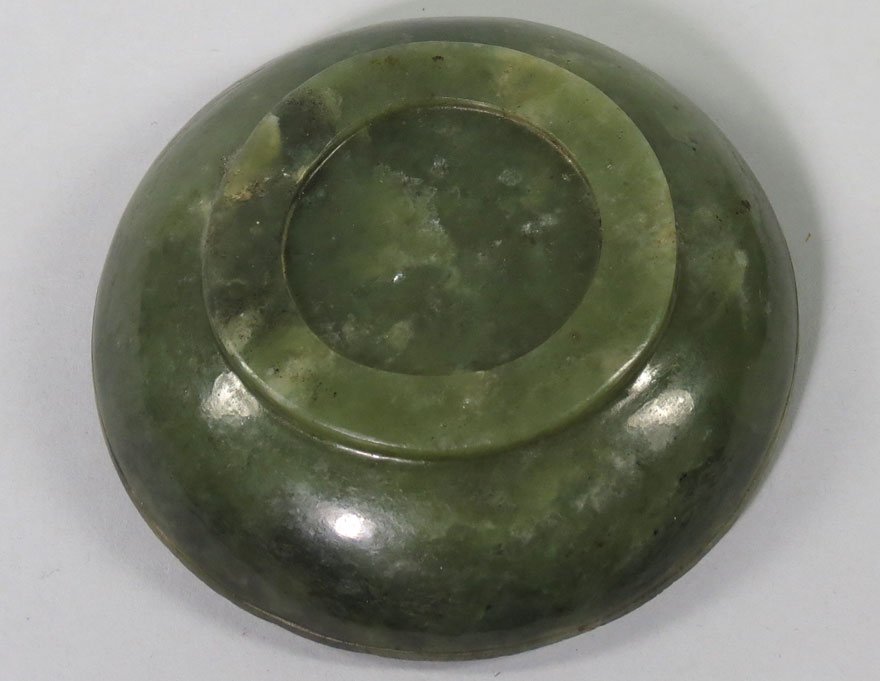 CHINESE GREEN JADE SEAL PASTE BOX - 3