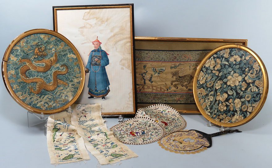 (on 9) GROUP OF VARIOUS CHINESE ITEMS