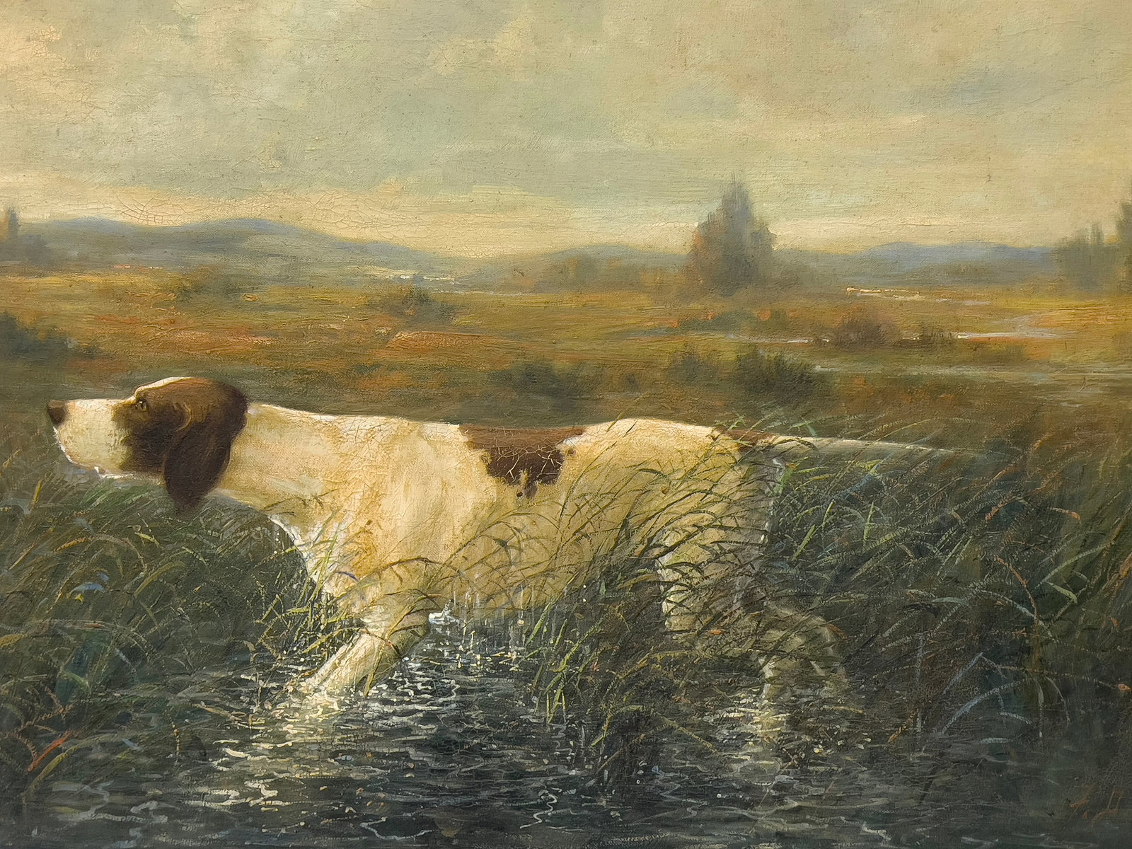 J. F. D’VALLIER (American, 19th c.) OIL PAINTING (1 of 2)