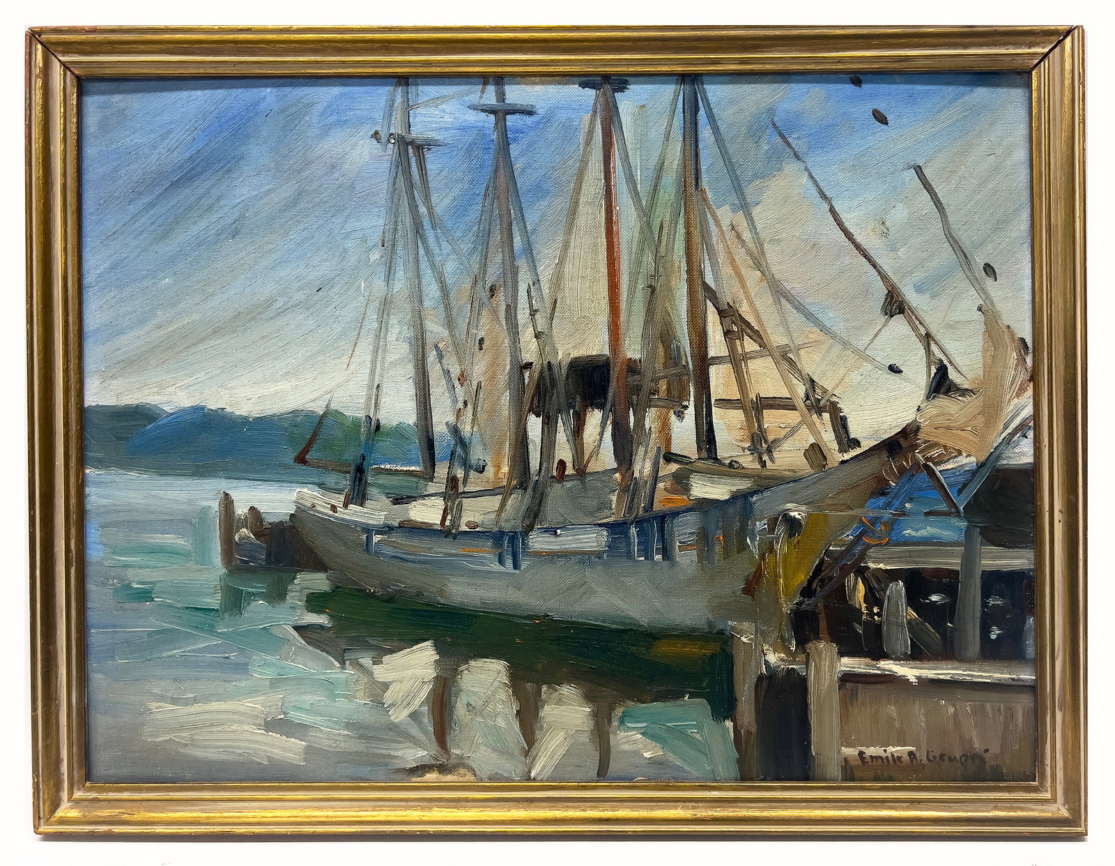 EMILE ALBERT GRUPPE ( American/Massachusetts, 1896-1978) OIL PAINTING (1 of 1)