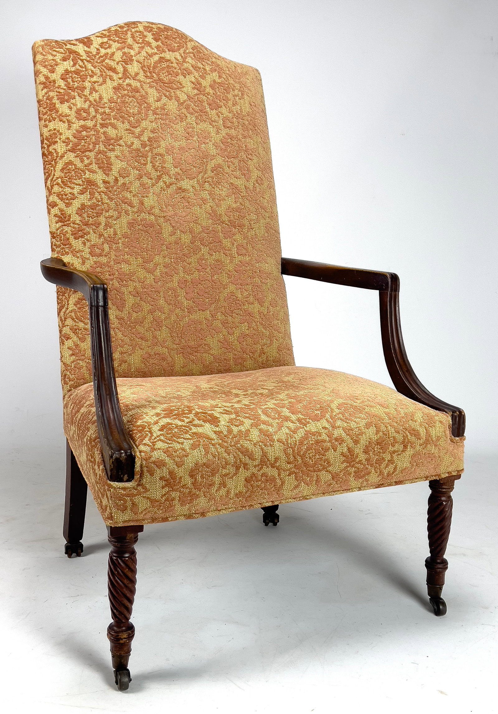 NEW ENGLAND FEDERAL MARTHA WASHINGTON LOLLING CHAIR (1 of 1)