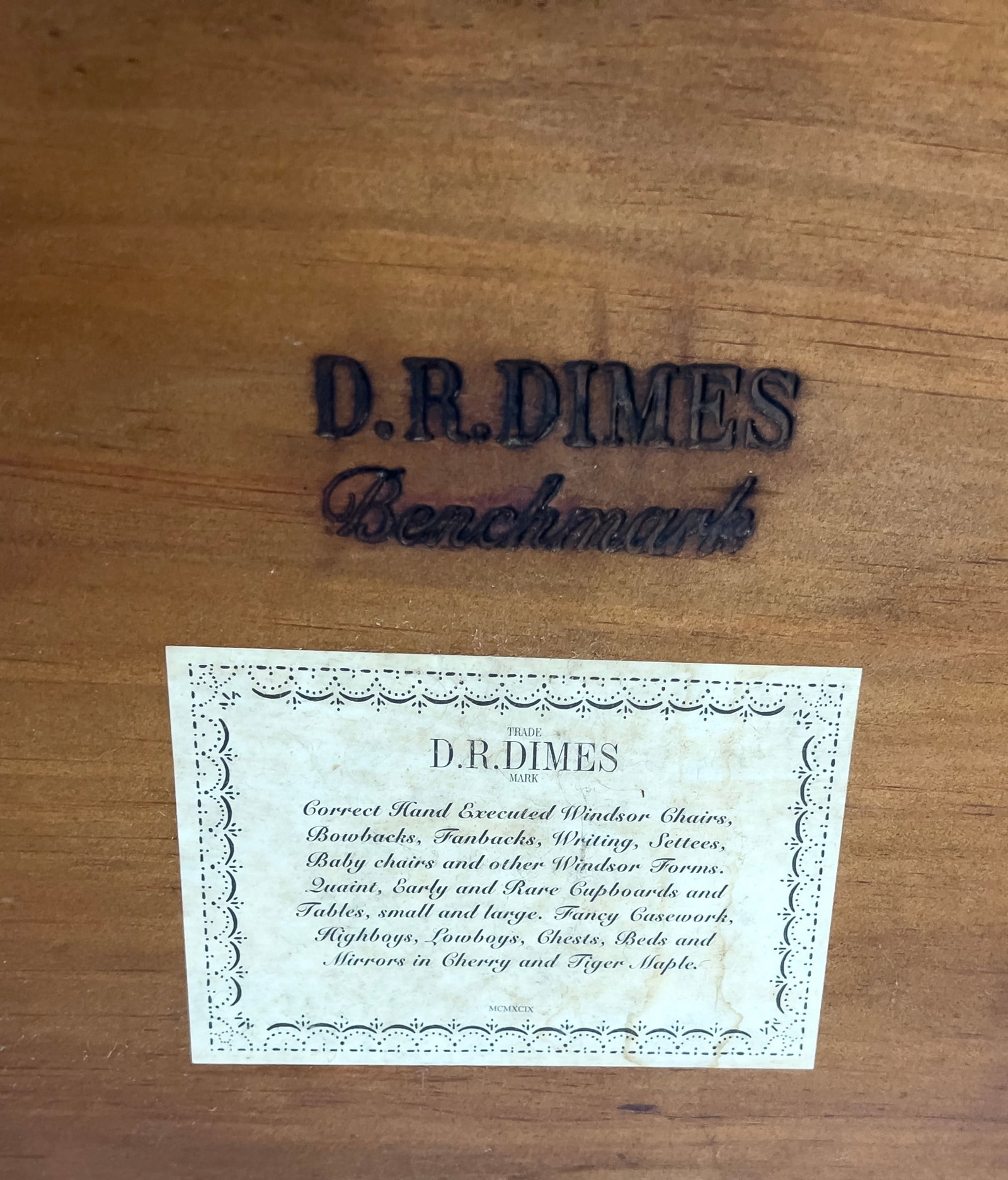 D.R. DIMES TIGER MAPLE HIGHBOY - 2