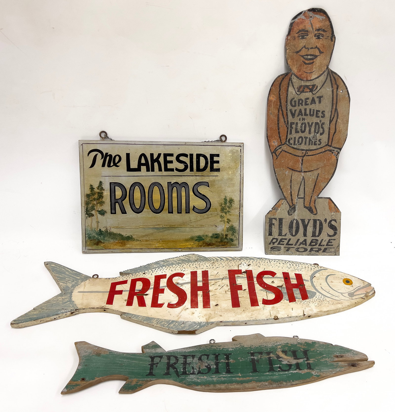 (4) VINTAGE ADVERTISING SIGNS  (1 of 1)