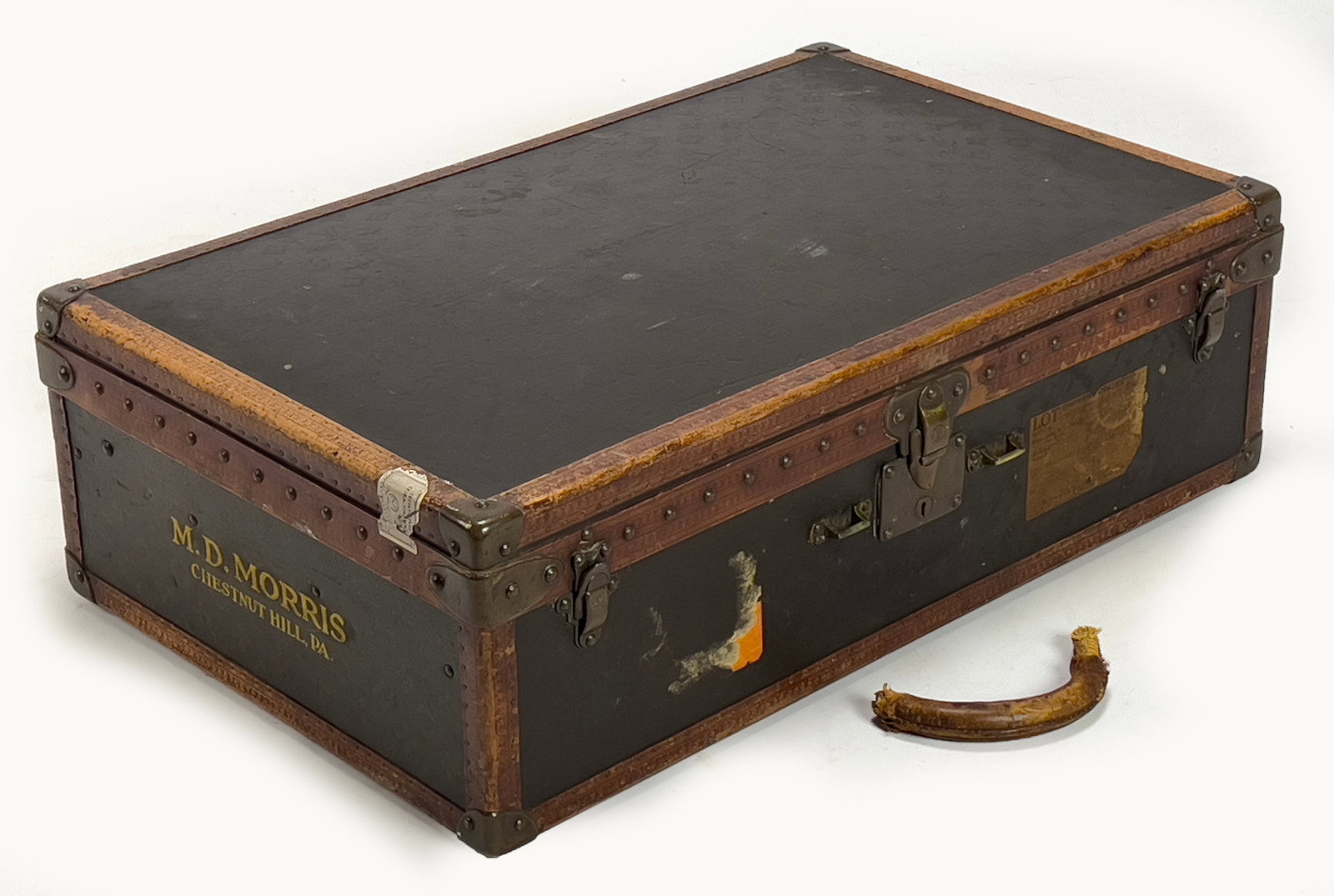 Louis Vuitton 795319 / Paris. 70 Champs-Elysees/149 New-Bond St, London... stenciled to side M.D. (1 of 2)