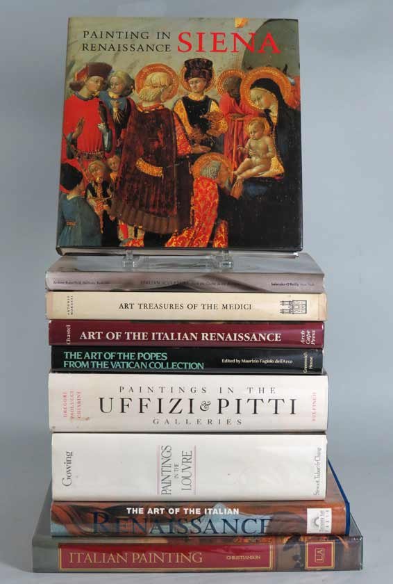 (9) ART BOOKS: Italian Painting, 1992; The Art of the Italian Renaissance, 1995; Paintings in Renaissance Siena, 1988; The Art of the Popes in the Vatican Collection, 1982; The Art of the Italian Renaissance, 1983;