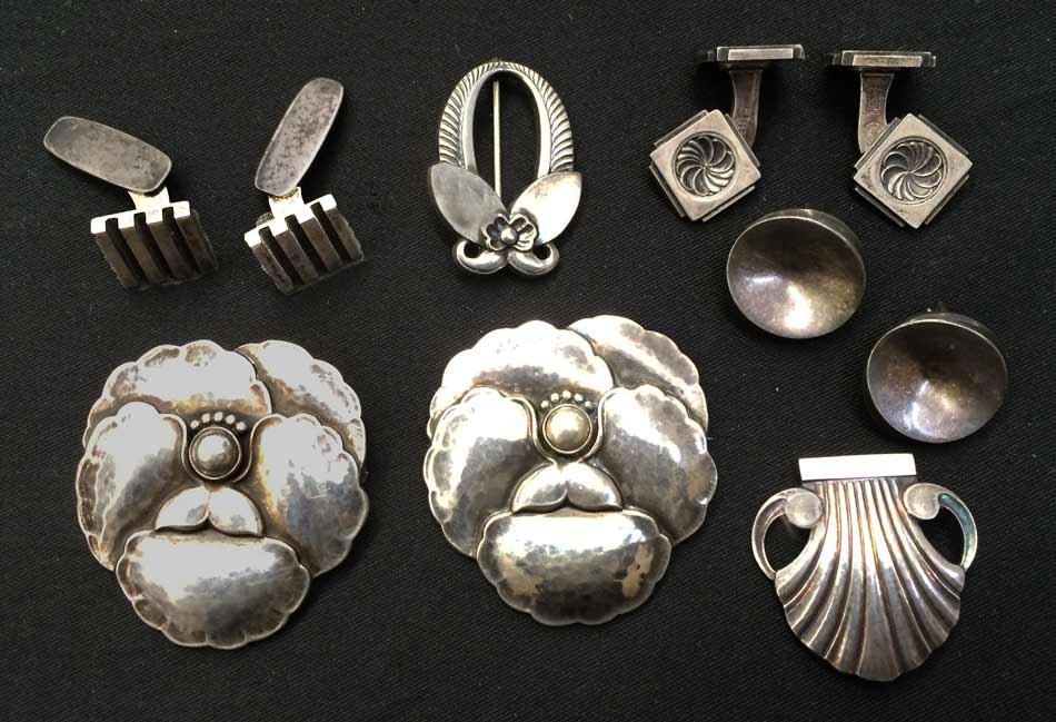 (on 6) VARIOUS GEORG JENSEN STERLING JEWELRY (1 of 2)