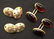 (2) PAIRS 18K GOLD CUFF LINKS