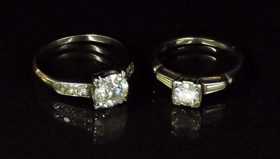 (2) GOLD AND DIAMOND RINGS (1 of 1)