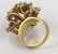 18K GOLD, DIAMOND AND EMERALD COCKTAIL RING - 2