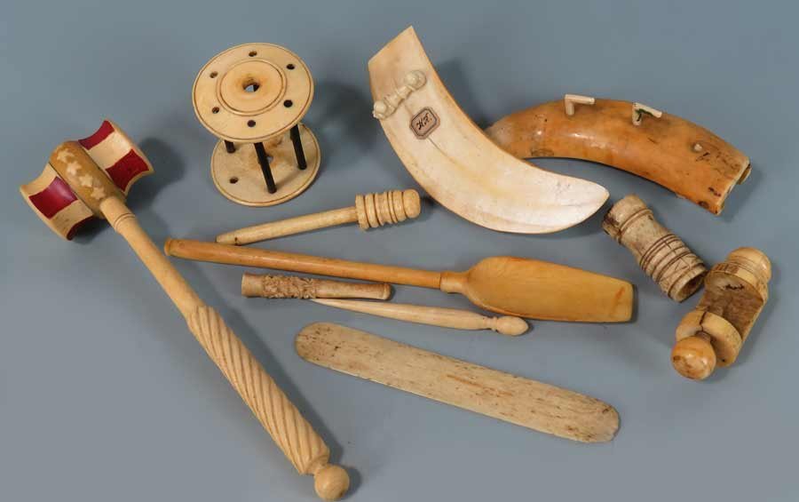 (on 11) VARIOUS WHALEBONE ITEMS (1 of 1)
