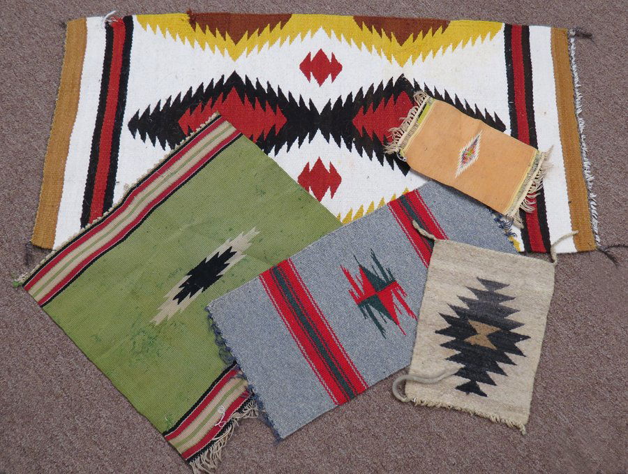 (on 5) VARIOUS NAVAJO WEAVING SAMPLES (1 of 1)