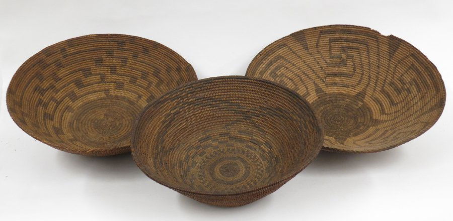 (3) SOUTHWEST COILED BASKETS (1 of 2)