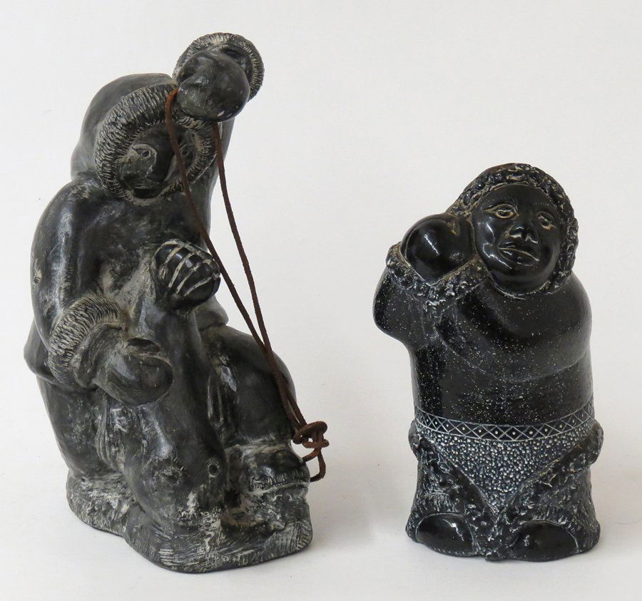 (2) INUIT SOAPSTONE CARVINGS (1 of 2)