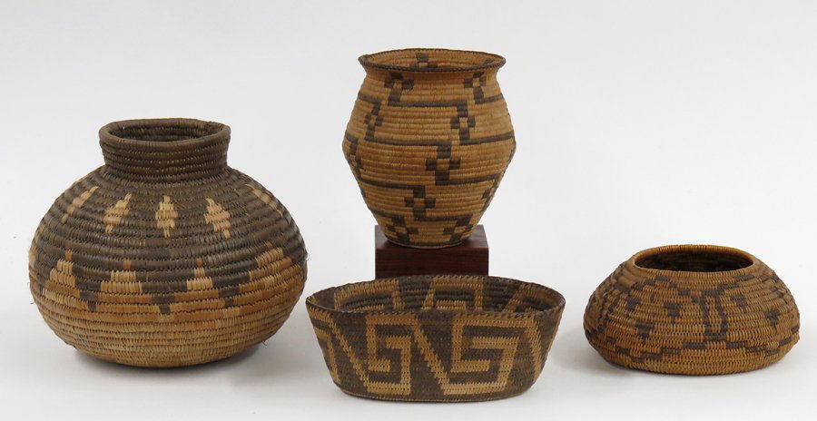 (4) SOUTHWEST COILED BASKETS (1 of 1)