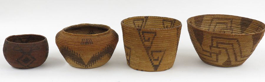 (4) SOUTHWEST COILED BASKETS (1 of 1)