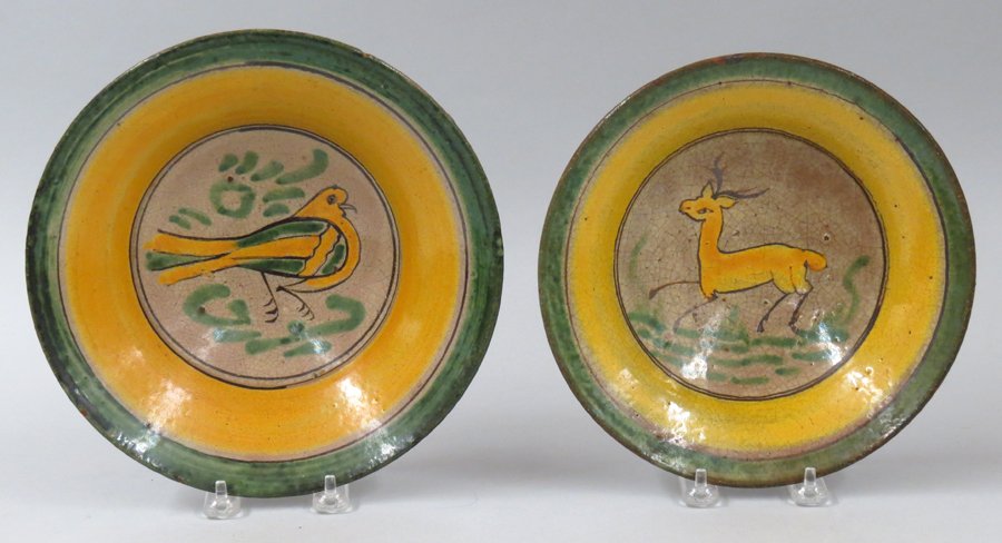 (2) LATIN AMERICAN MAJOLICA BOWLS, MONTIEL STUDIO (1 of 1)