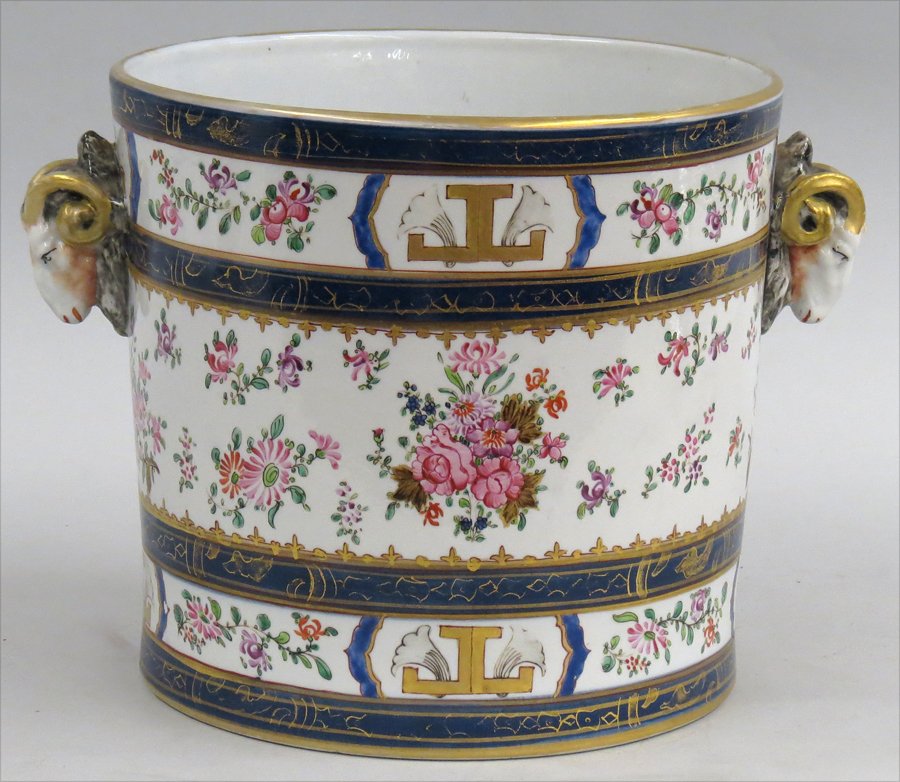 SAMSON CHINESE EXPORT-STYLE PORCELAIN CACHE POT (1 of 3)
