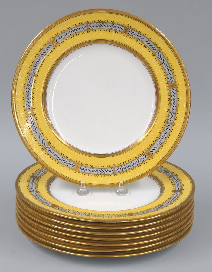 SET OF (8) TIFFANY DINNER PLATES (1 of 1)