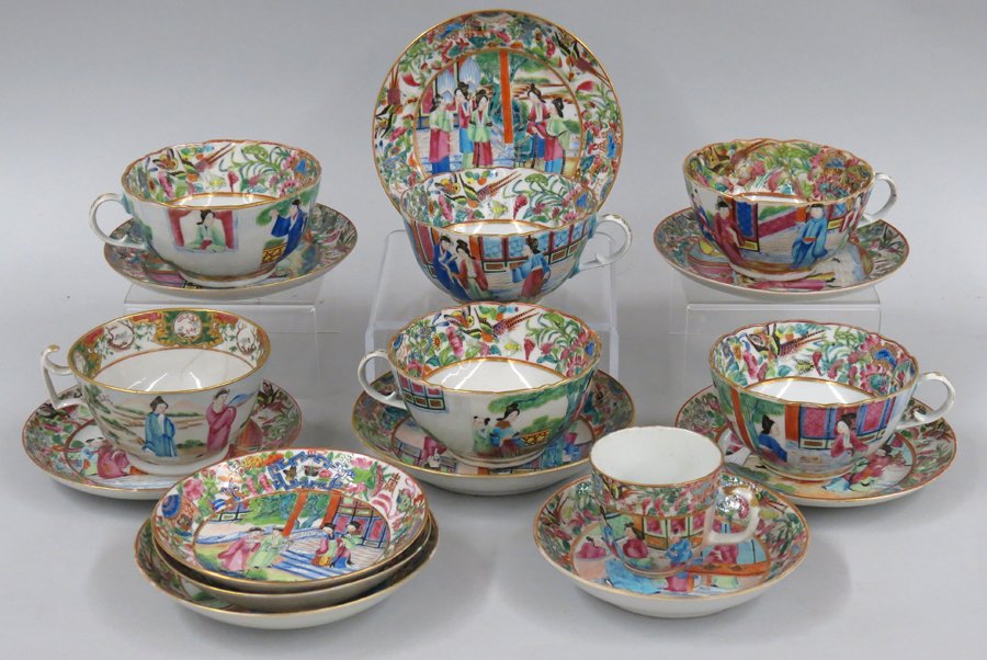 (on 17) CHINESE EXPORT PORCELAIN MANDARIN CUPS (1 of 1)