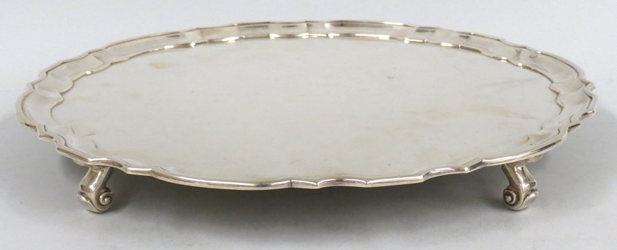 TIFFANY STERLING FOOTED TRAY (1 of 2)