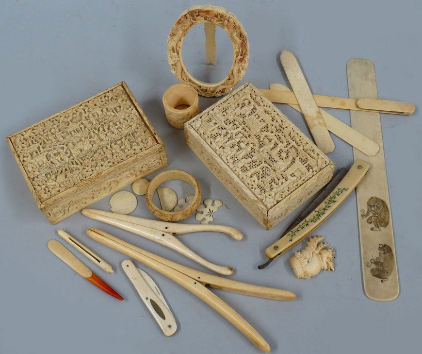 GROUP OF SMALL 19TH C. ITEMS FROM THE ATTIC (1 of 1)